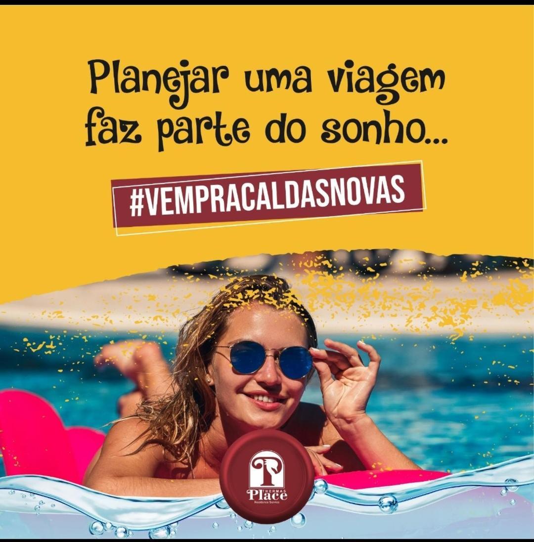 Flat Para Temporada Perto Singapura Shopping Com 7 Piscinas, Bar Molhado, Restaurante - A 3 Min Centro De Caldas Novas! Exterior photo