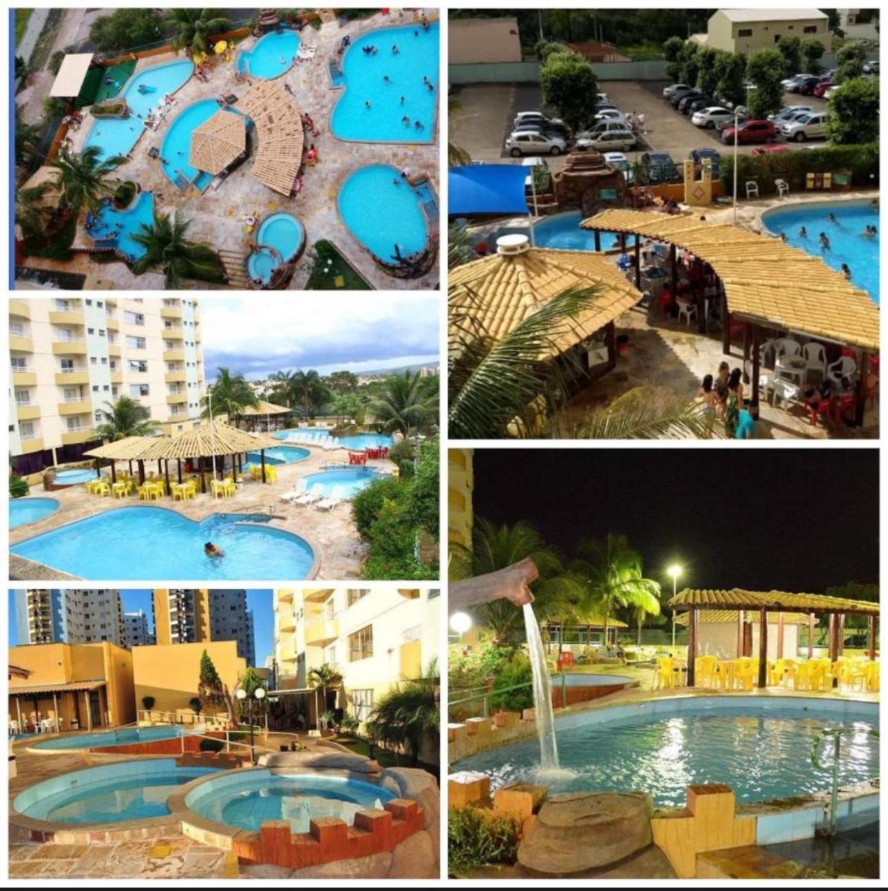 Flat Para Temporada Perto Singapura Shopping Com 7 Piscinas, Bar Molhado, Restaurante - A 3 Min Centro De Caldas Novas! Exterior photo